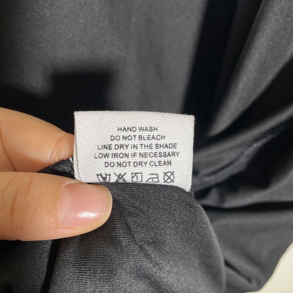 Princess Polly Adalee Midi Dress Black Women's Thigh Slit Size 8 Party Cocktail - Picture 11 of 11